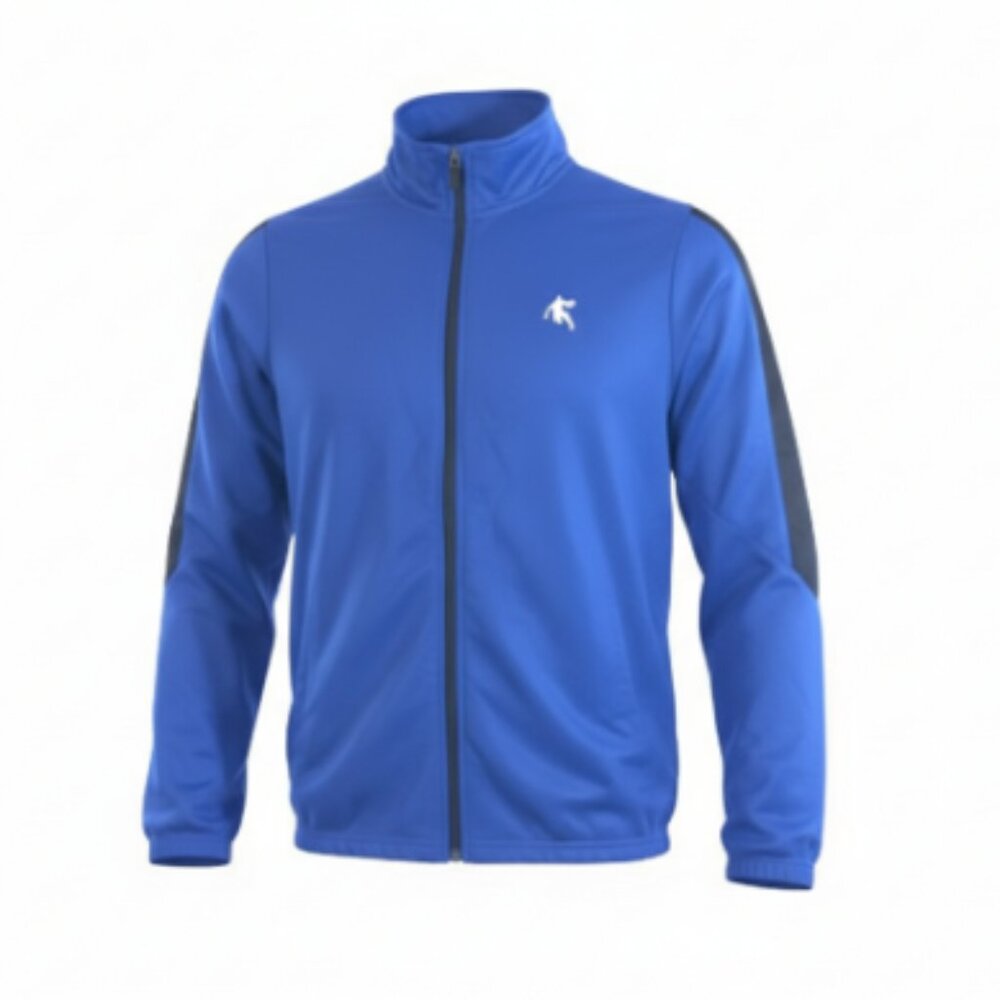 AND1 Track Jacket Youth XL 14/16 Blue Black Full Zip Basketball Athletic Retro
